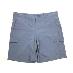 L.L. Bean Men's size 42 Blue Gray Cargo Shorts Nylon Blend Hiking Fishing